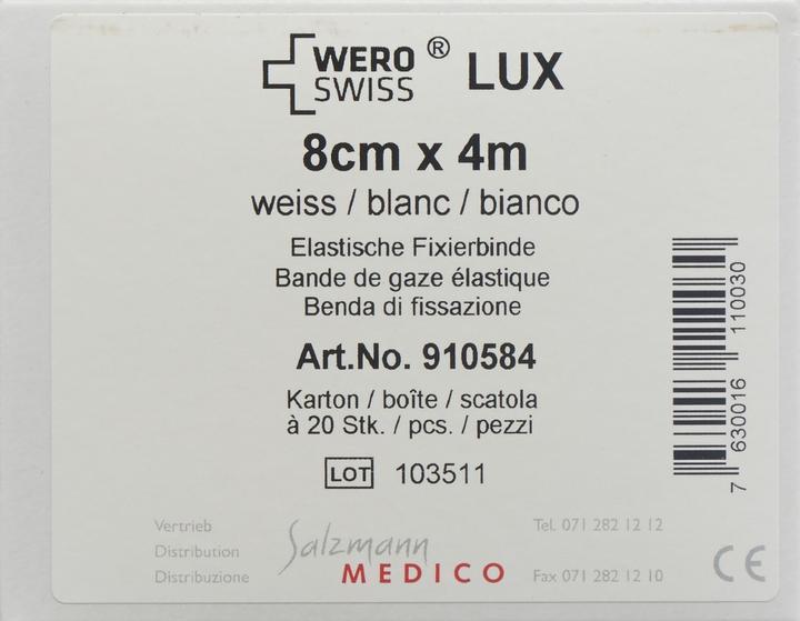 Actual product image Wero Swiss Lux Elastic Fixation Bandage white