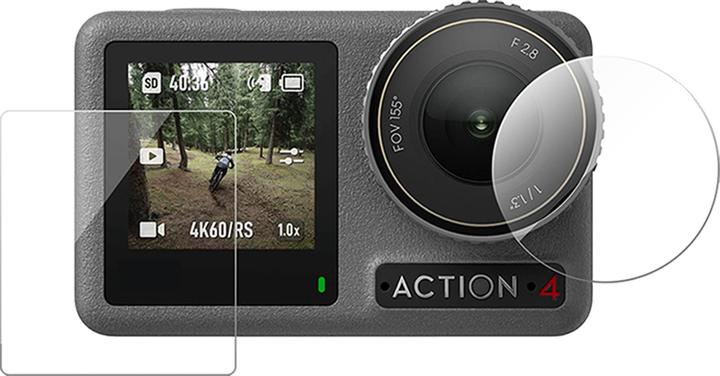 Actual product image Telesin Tempered glass film for DJI Osmo Action 4/3 (3)