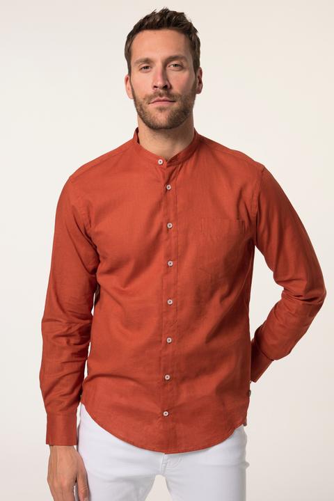 Produktbild JP1880 Hemd, Langarm, Leinenmix, Stehkragen, Modern Fit (5XL)
