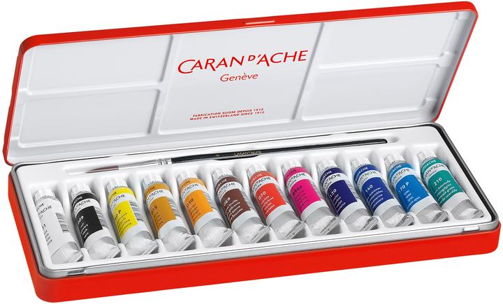 Produktbild Caran d'Ache Gouache Studio Tuben 10ml Metallschachtel (Mehrfarbig, 120 ml)