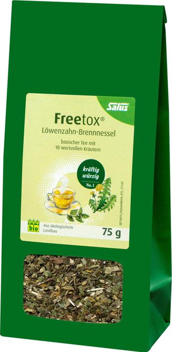 Produktbild Salus Freetox Löwenzahn-Brennnessel basischer Kräutertee, 75 g Tee