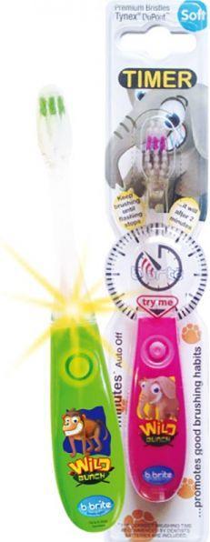 Actual product image B-Brite flashing children toothbrush Wild Bunch (Soft, 1 x)