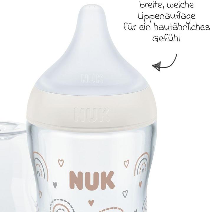 Produktbild NUK Babyflaschen Premium Glas-Flaschen-Set Perfect Match 11-tlg. (230 ml)