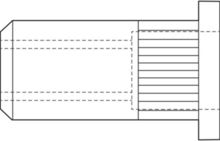Produktbild Gesipa Blindnietmuttern M6 9x15,5 Alu
