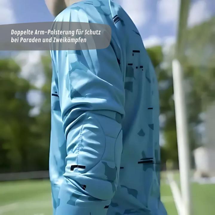 Actual product image Catch & Keep Trikot Blue Camou Protection Torwarttrikot Gr. XL Fussball Shirt (XL)