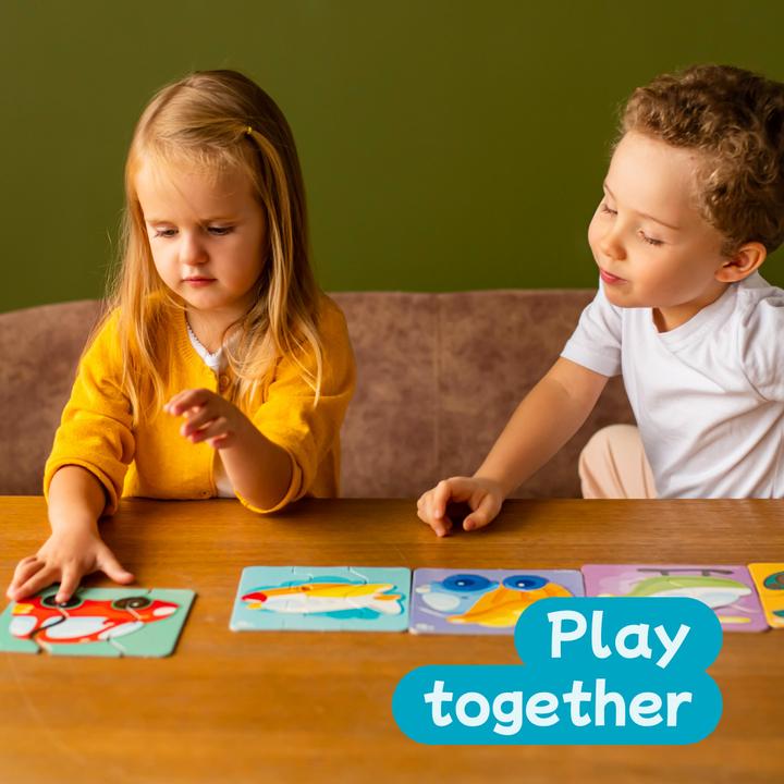 Immagine prodotto Montessori Puzzle triplo - Animali domestici 6 pezzi, 18 pezzi