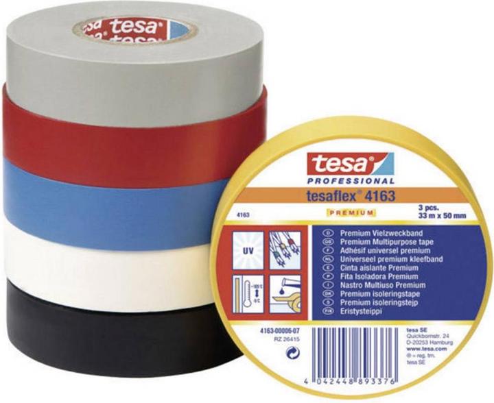 Produktbild tesa tesaflex Premium Weich-PVC 33:15 schw. (15 mm)