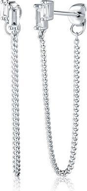 Immagine prodotto JVD Matching Silver Earrings With Chains