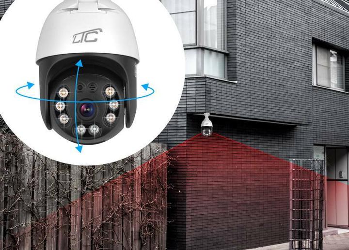 Image du produit Lasmex Caméra rotative Internet Prise IP E27 IP65 PTZ 5Mpix 230V SMART LTC VISION