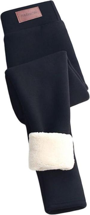 Noya Flauschige Winter Leggings Gefütterte Fell Hosen mit Innenfleece