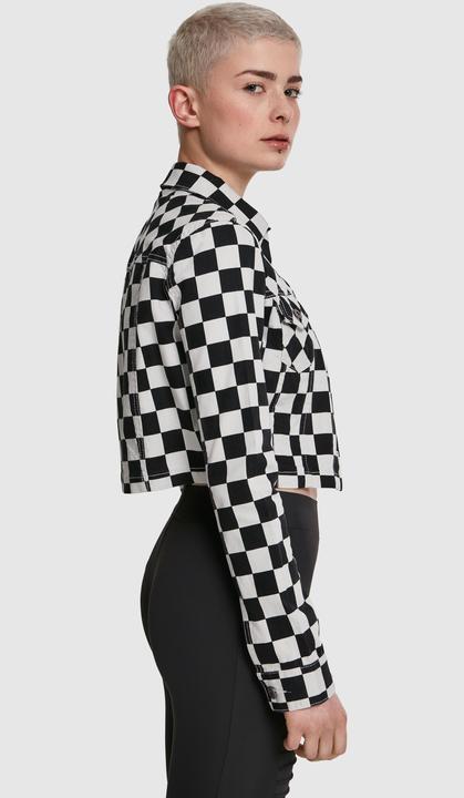 Actual product image Urban Classics Ladies Short Check Twill Jacket (M)