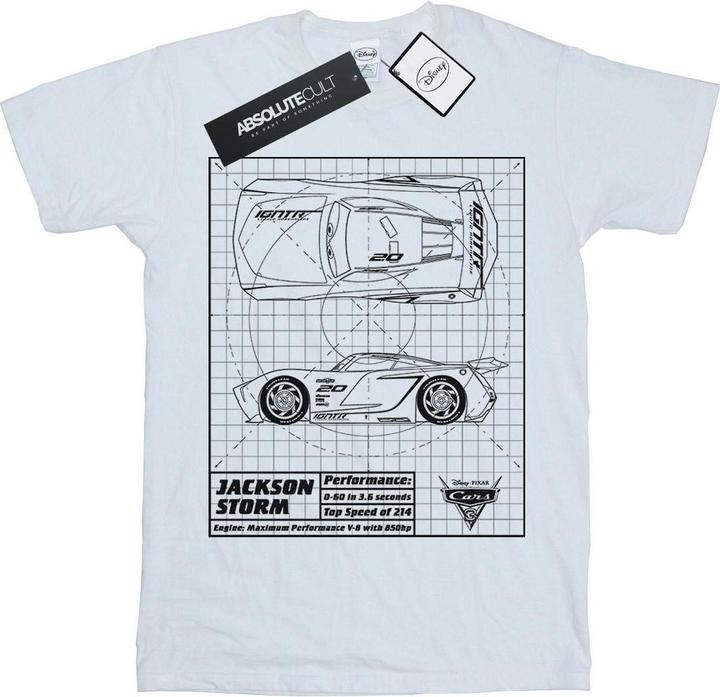 Disney Cars Jackson Storm Blueprint TShirt Jungen