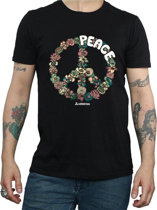 Immagine prodotto Woodstock Floral Peace Maglietta Uomo (M)