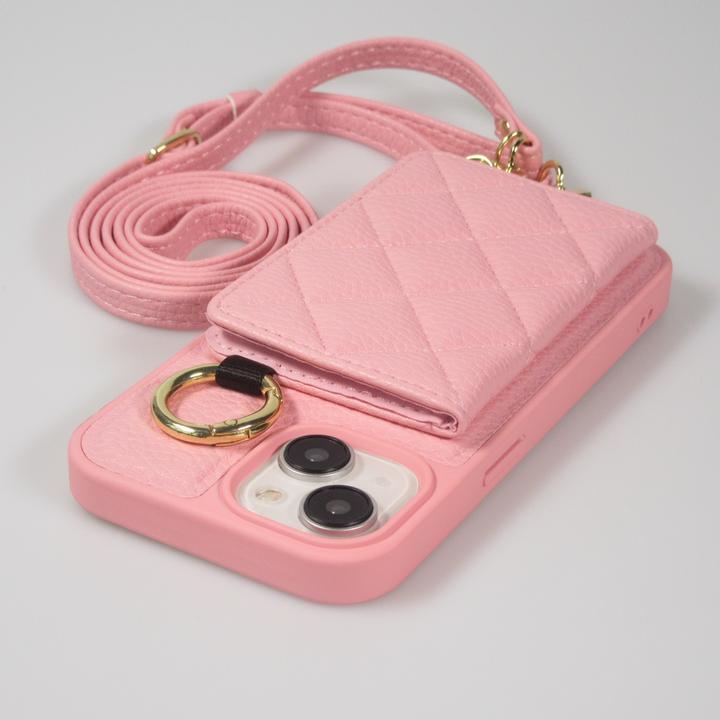 Image du produit PhoneLook Coque Cuir matelassé avec miroir et compartiment carte inclus grande lanière amovible (Apple iPhone 15)