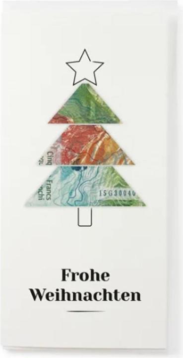 Actual product image Fidea Design Merry Christmas folding card for gifts of money