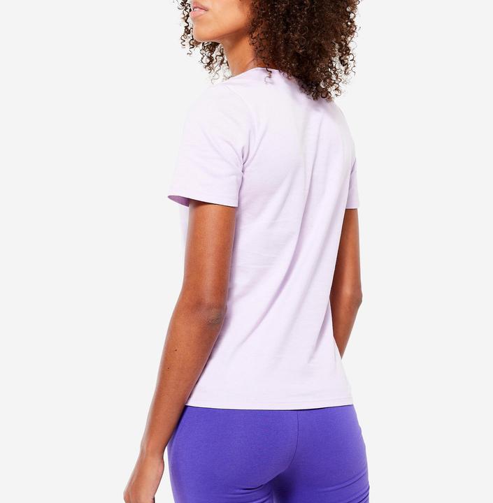 Produktbild Domyos T-Shirt Damen V-Ausschnitt - 500 blasslila (L)
