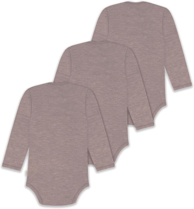 Image du produit Normani Lot de 3 Body Mérinos bébé manches longues "Auckland" - 9379 (68)