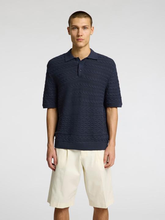 Immagine prodotto Selected Homme Kurzärmeliges Polohemd aus Strick (S)