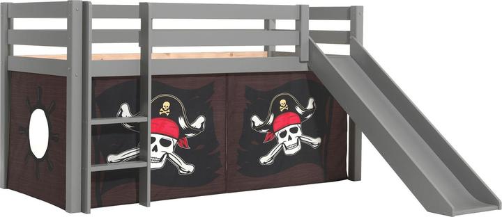 Actual product image Vipack Caribian Pirate half-high bed with slide (90 x 200 cm)