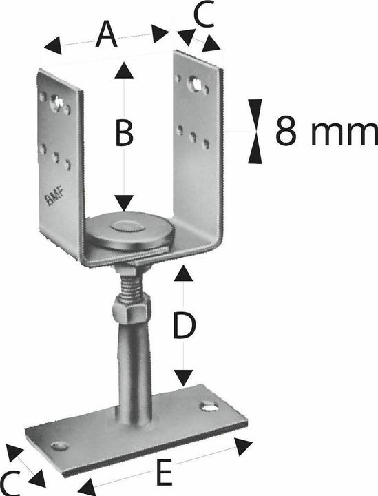 Actual product image Simpson Sst Support foot (Support foot, 1 pcs.)