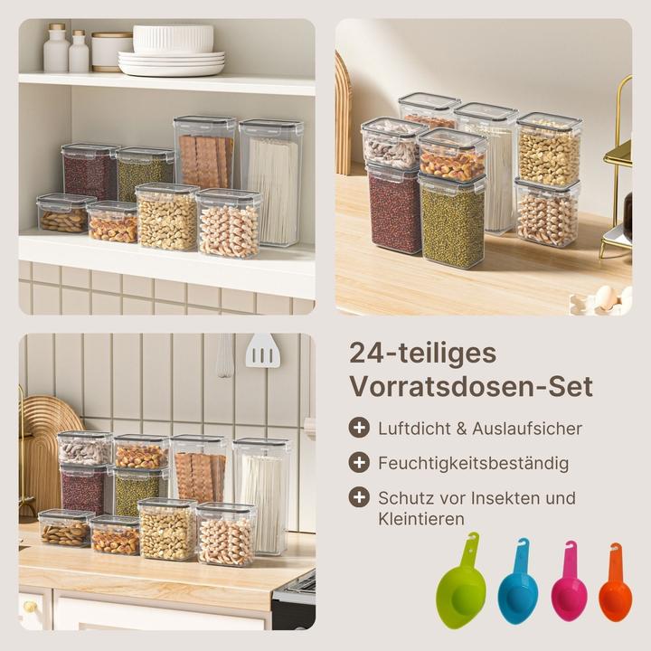 Actual product image Hermex 24-piece storage tin set (6.80 l)