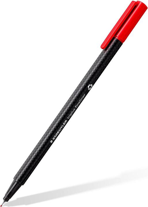 Produktbild Staedtler triplus fineliner 334 Dreikantiger Fineliner Kartonetui mit 10 Stück, sortiert (10 Farben, 10 x)