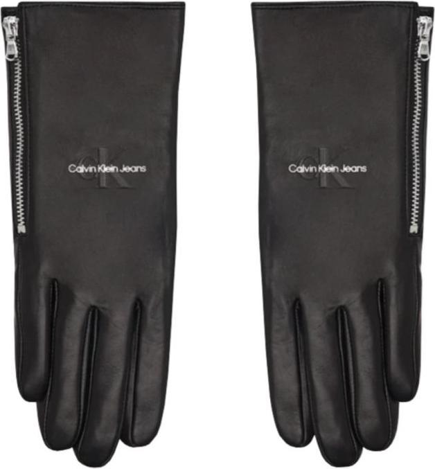 Calvin Klein W'S Leather Gloves (M, L)