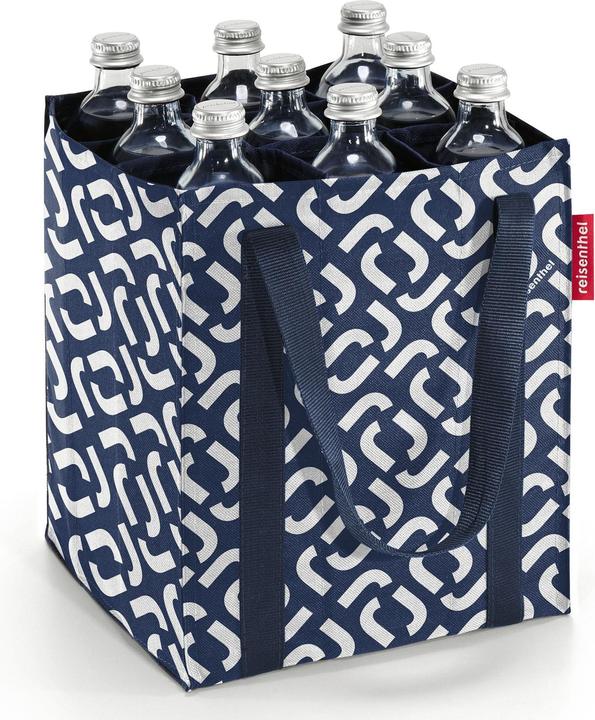 Produktbild reisenthel Flaschentasche Bottlebag Signature Navy Marineblau/Weiss