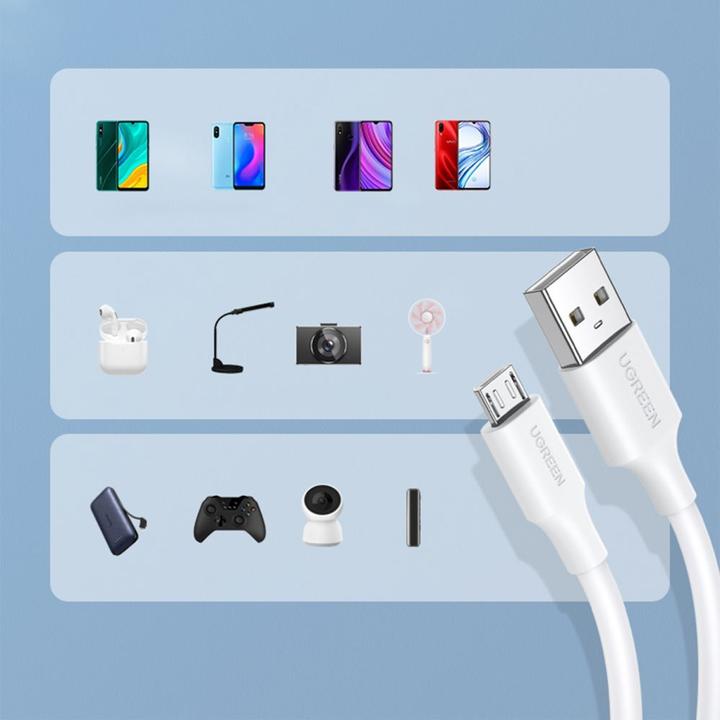 Actual product image Ugreen MicroUSB charging and USB (1 m, USB 2.0)