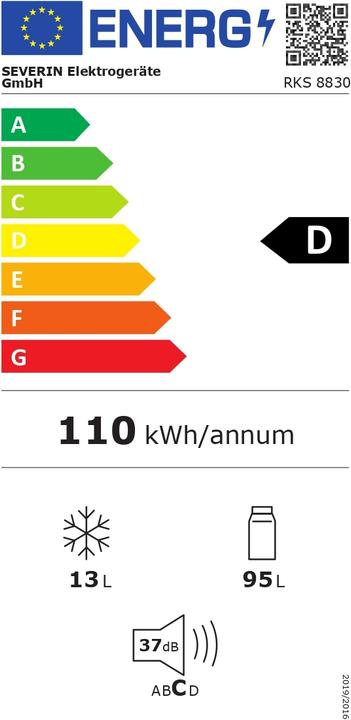 Energie-Label Severin RKS 8830 (108 l)