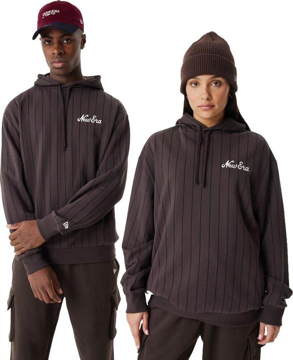 Produktbild New Era Oversized Fleece Hoody - PINSTRIPE braun - XXL (XXL)