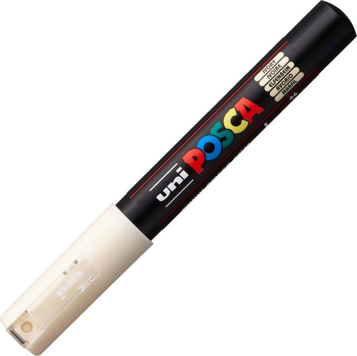 Actual product image Posca Extra Fine Marker PC-1M (Ivory (608), 0.70 mm, 1 x)