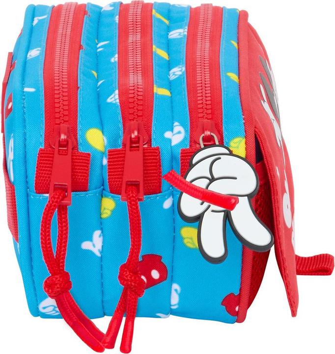 Image du produit Mickey Mouse Club House Étui double polyvalent Mickey Mouse Clubhouse Bleu Fantastique Rouge 21,5 x 10 x 8 cm