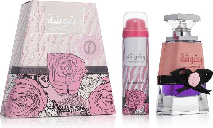 Actual product image Lattafa Perfumes Washwashah by Eau De Parfum Spray Plus 1.7 oz Deodorant 100 ml (Eau de parfum, 100 ml)