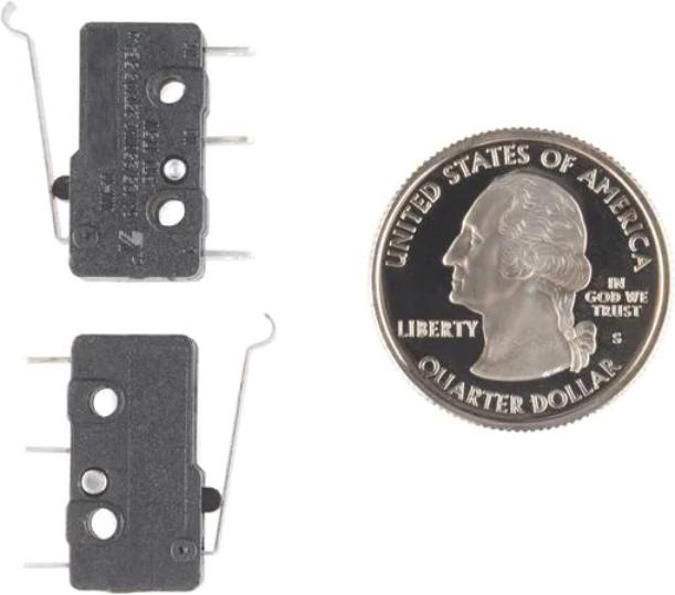 Actual product image SparkFun Mini Microswitch Changeover Switch Offset Lever