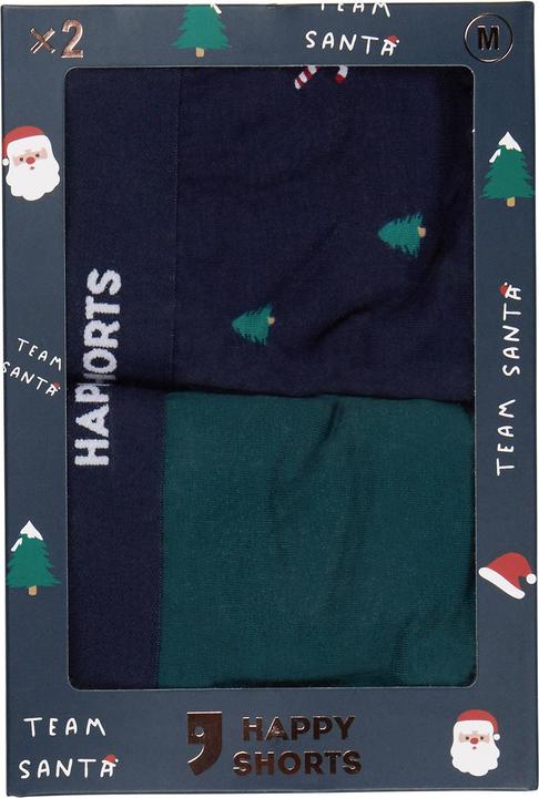 Immagine prodotto Happy shorts Maglia Boxer Retrò XMAS (L, Confezione da 2)
