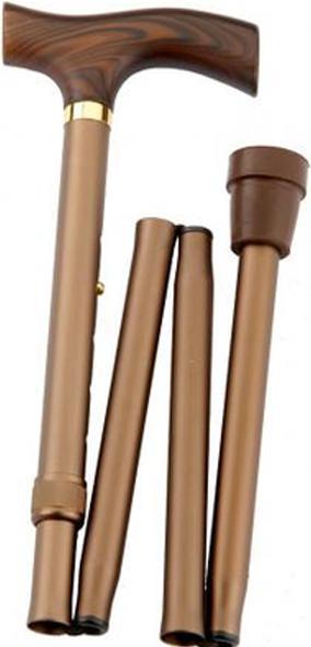 Immagine prodotto Gastrock Bastone pieghevole con manico in legno duro nero