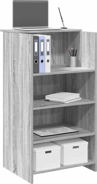 Produktbild VidaXL Empfangstheke Grau Sonoma 55x50x103,5 cm Holzwerkstoff Empfangstresen