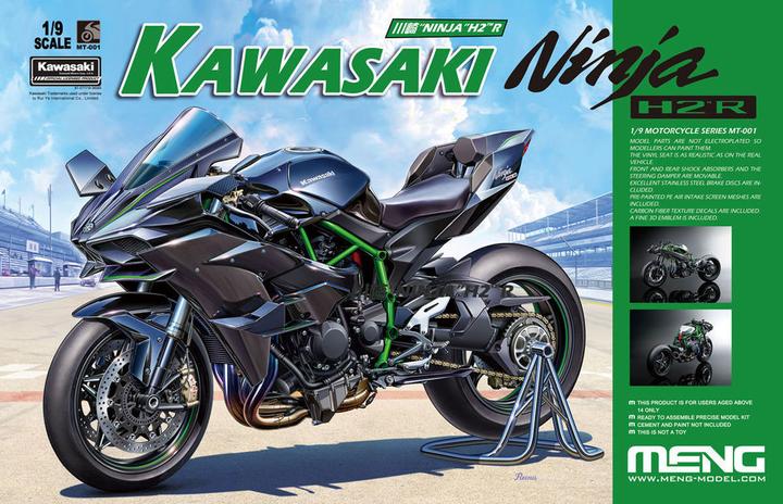 Actual product image Meng-Model Kawasaki Ninja H2R (Pre-coloured Edition)