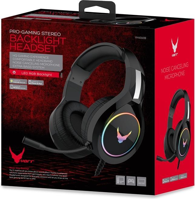 Image du produit Omega VH6060B Casque bandeau filaire jeu noir, métallique (Filaire)