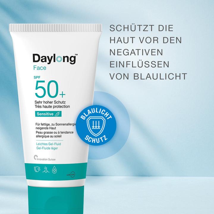 Produktbild Daylong Sensitive Face Gel-Creme (Sonnencreme Gesicht, SPF 50+, 50 ml, 76 g)
