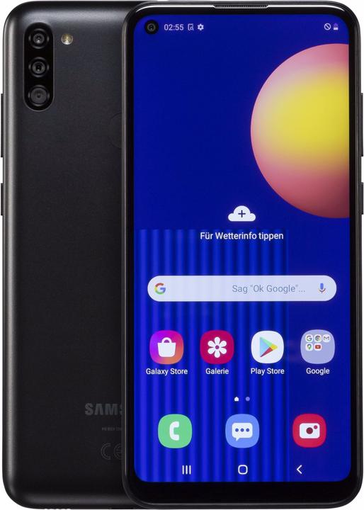 Actual product image Samsung Galaxy M11 EU (3 GB, Black, 6.40", Dual SIM, 13 Mpx, 4G)