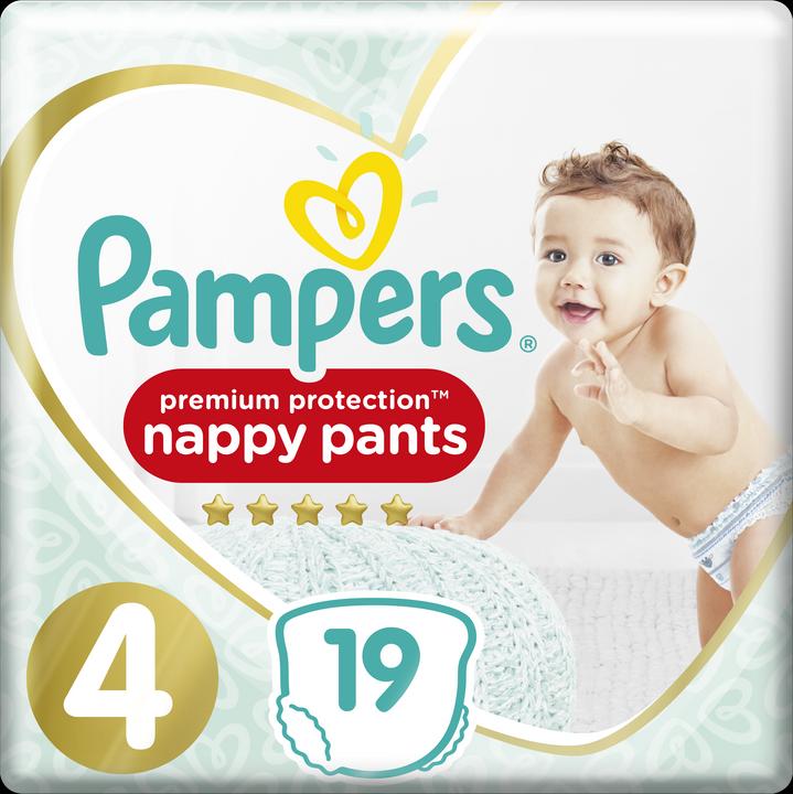 Pampers Premium Protection Pants (Gr. 4, Tragepack, 19 Stück)