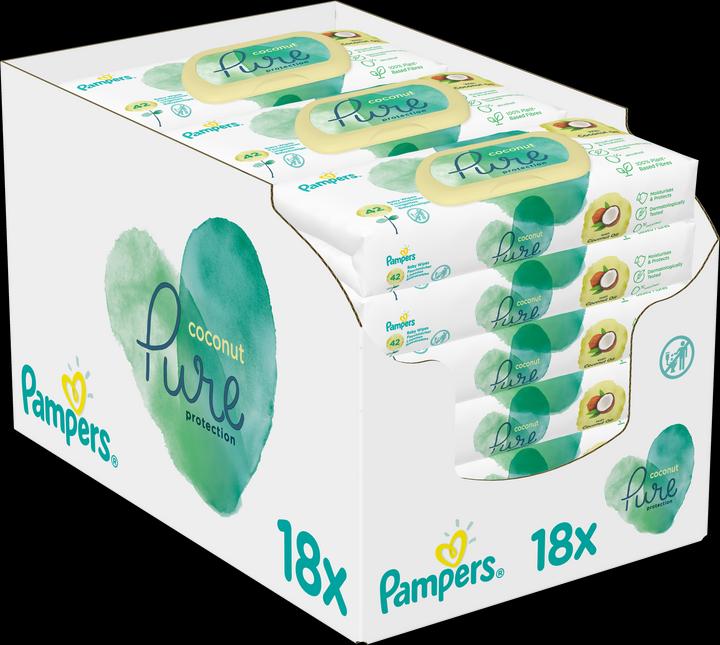 Pampers Coconut Pure Ecom (756 Stück)