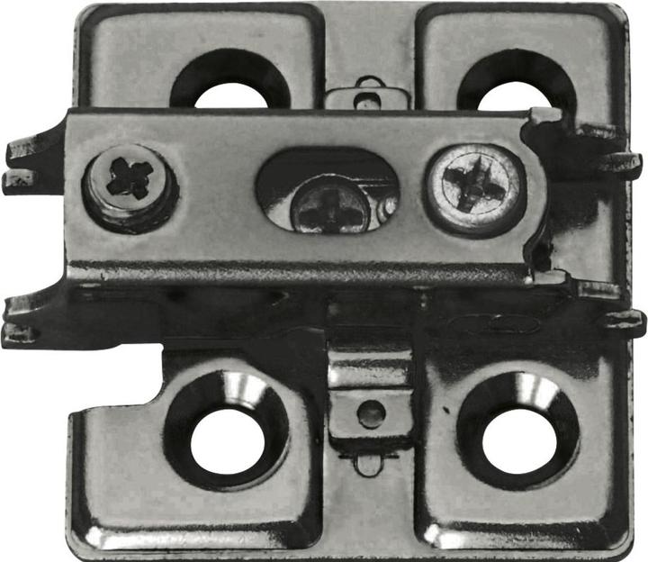 Actual product image LAMP® cross mounting plate J95, screws, distance 0 mm, black (1 pcs.)