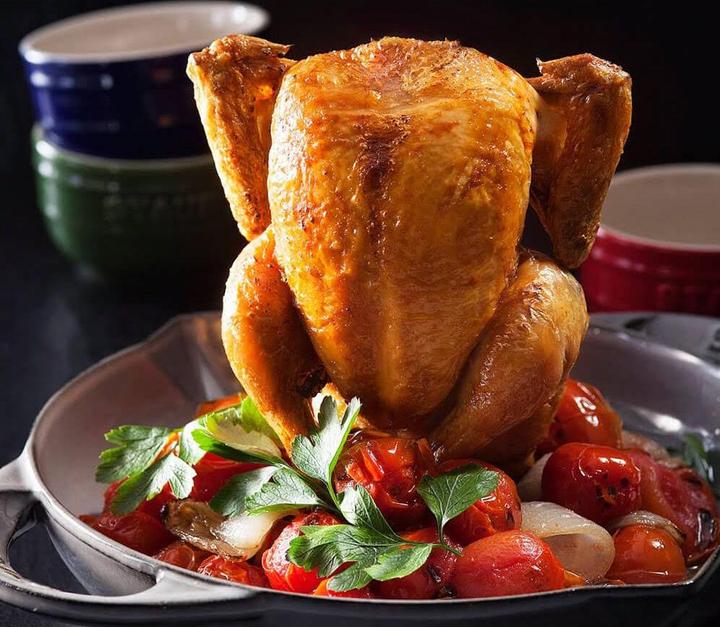 Image du produit Staub Rôtissoire à poulet (24 cm, Cocotte + faitout, Fonte)