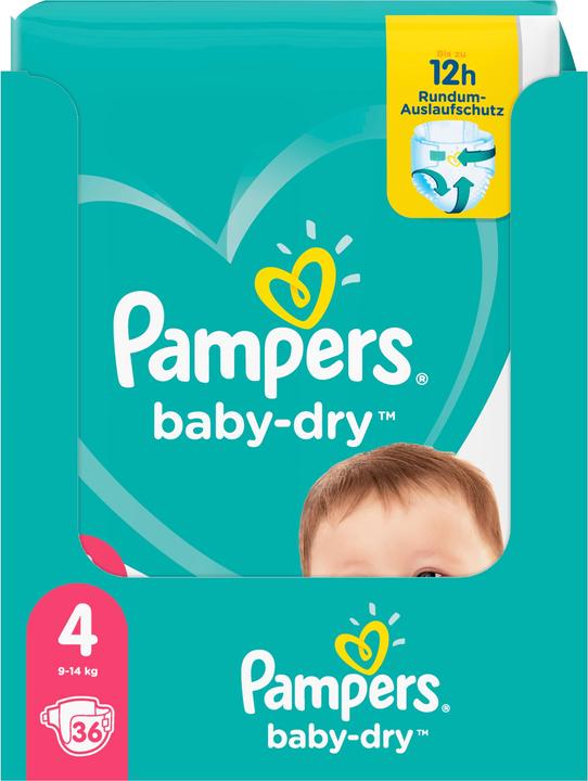 Produktbild Pampers Windeln (Gr. 4, Tragepack, 36 Stück)