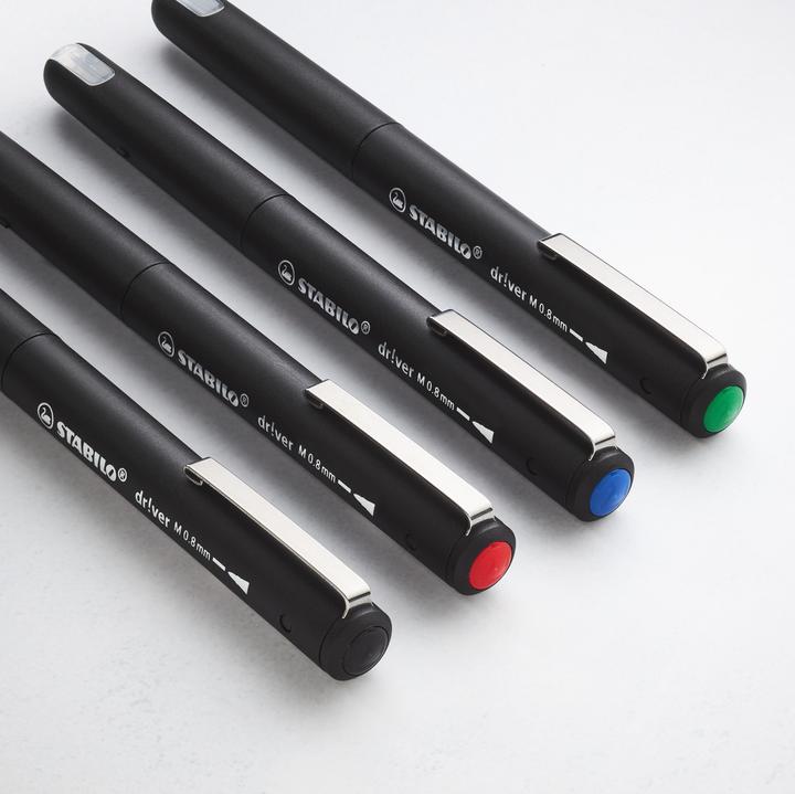 Actual product image STABILO dr!ver Fineliner rot 0,8 mm, 1 St. (Black, 1 x)
