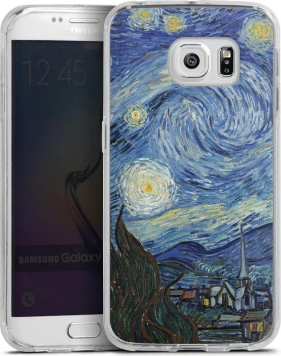Actual product image DeinDesign Silikon Hülle für Samsung Galaxy S6 Edge Handyhülle Case Smartphone Schutzhülle Kunst The Starry (Samsung Galaxy S6 Edge)