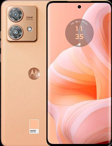 Actual product image Motorola Edge 40 Neo (256 GB, Peach Fuzz, 6.55", SIM + eSIM, 50 Mpx, 5G)